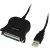 Logilink USB 2.0 A - Parallel (párhuzamos) SUB-D25 M/F adatkábel 1,5m