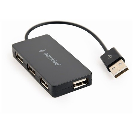 Gembird 4-portos USB2.0 hub fekete