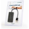 Gembird 4-portos USB2.0 hub fekete