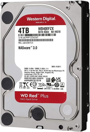 4TB Western Digital Red Plus SATA3 HDD (WD40EFZX)