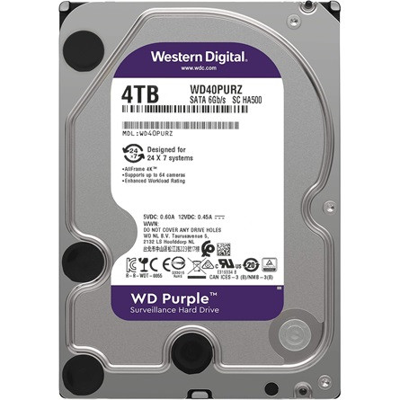 4TB Western Digital Purple SATA3 HDD