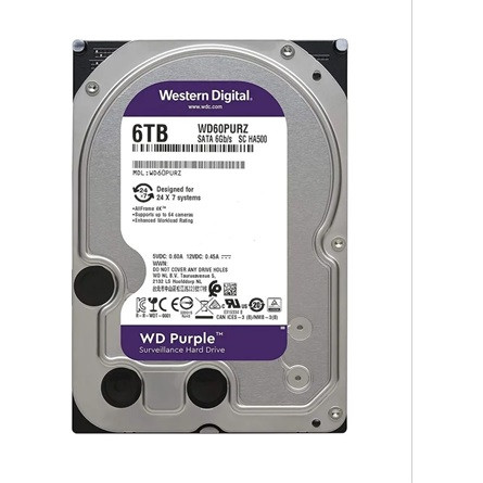 6TB Western Digital Purple SATA3 HDD (WD63PURZ)