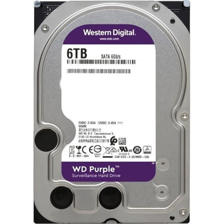 6TB Western Digital Purple SATA3 HDD (WD64PURZ)