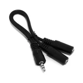   Jack stereo 3,5mm -> 2db Jack stereo 3,5mm M/F audio kábel 0.2m