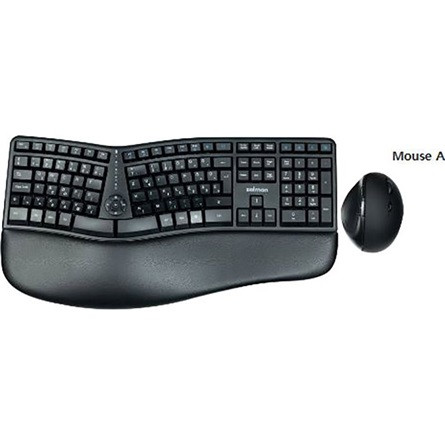 ZALMAN ZM-K690M ergonómikus vezeték nélküli billentyűzet + egér (mouse A)