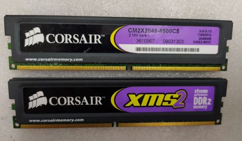 Corsair XMS2 4GB (2x2GB) DDR2 1066MHz (használt)