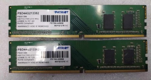Patriot Signature 8GB (2x4GB) DDR4 2133MHz memória (használt)